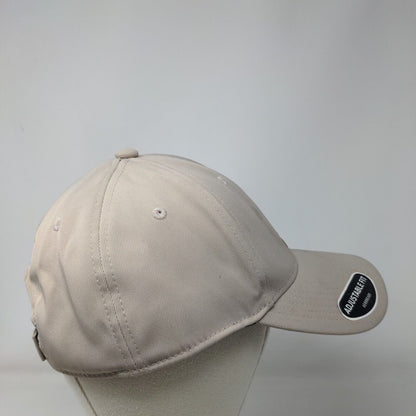 Adidas Aeroready Strapback Hat Tan One Size Adjustable Fit Embroidered Logo