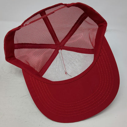 K-Products Trucker Hat Red OSFM Mesh Crysteel Triple Tipper Dump Body USA Hat