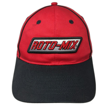 Roto-Mix Baseball Cap Red One Size Agriculture Livestock Feed Mix Hat Strapback