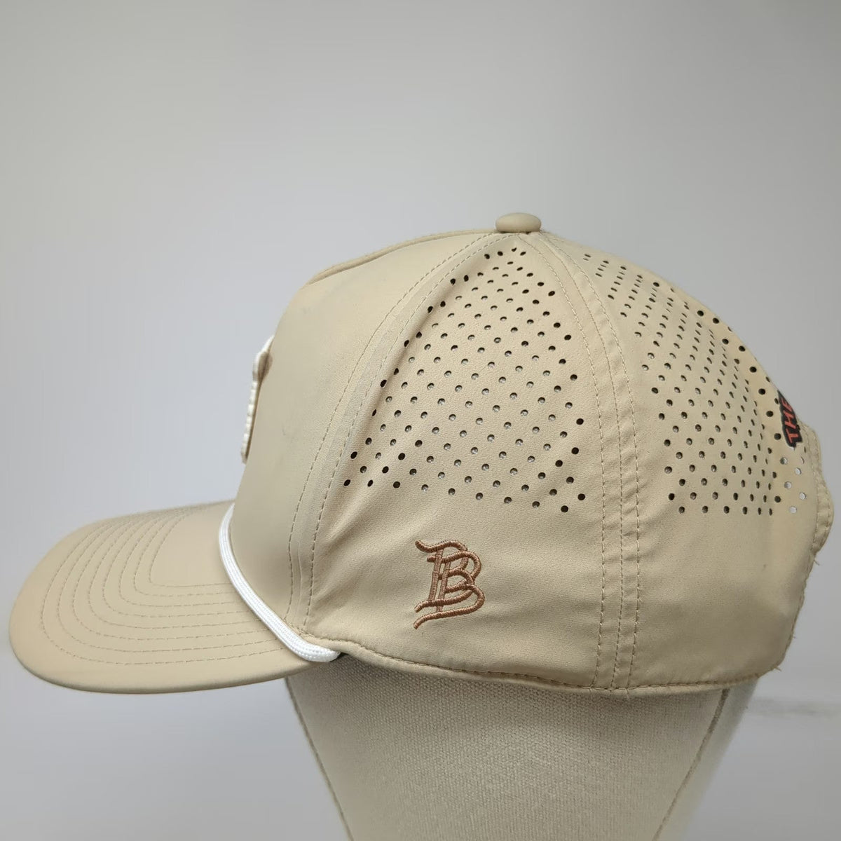 Branded Bills Trucker Hat Beige One Size Rope Tiger Patch Jet The Dude Abides