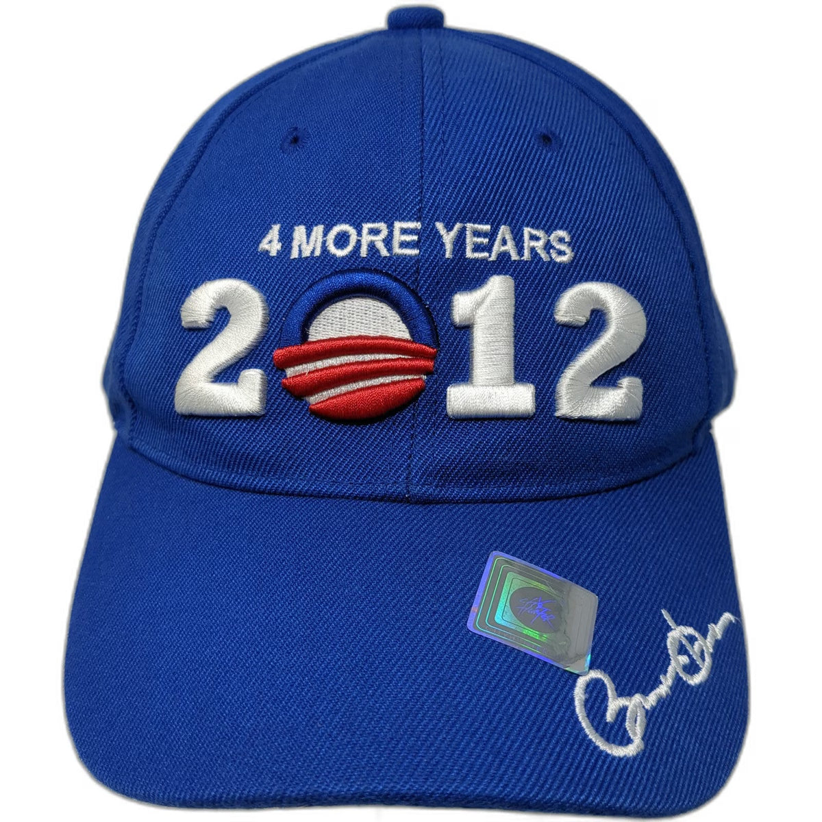 City Hunter Blue Baseball Cap One Size Strapback Obama 2012 4 More Years Hat