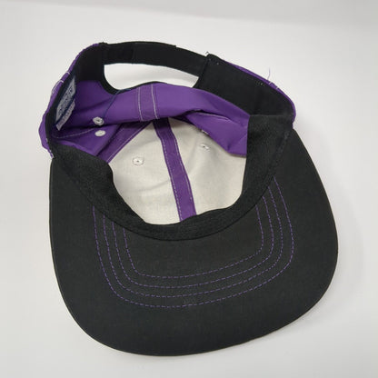 Infinity Headwear Strapback Hat Purple OSFA Adjustable Vented Hole Blank