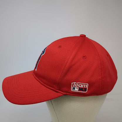 OC Sports Los Angeles Angels MLB Baseball Cap Red One Size Strapback Mesh Logo