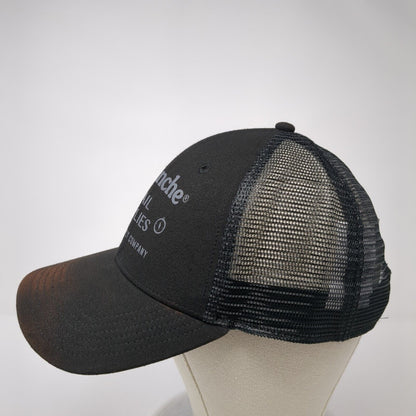 Avalanche Trail Supplies Snapback Trucker Hat Black One Size Mesh Back