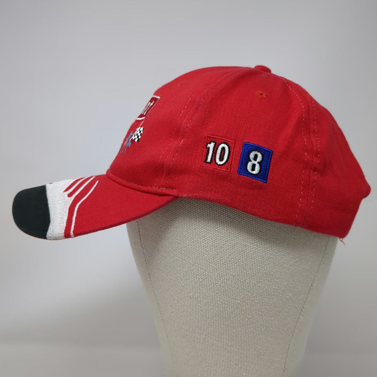 Bryant Racing Baseball Cap Red One Size Embroidered Flags Strapback hat Graphic