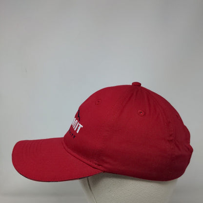 Summit Fire & Security Strapback Hat Red One Size Embroidered July 4th 2023
