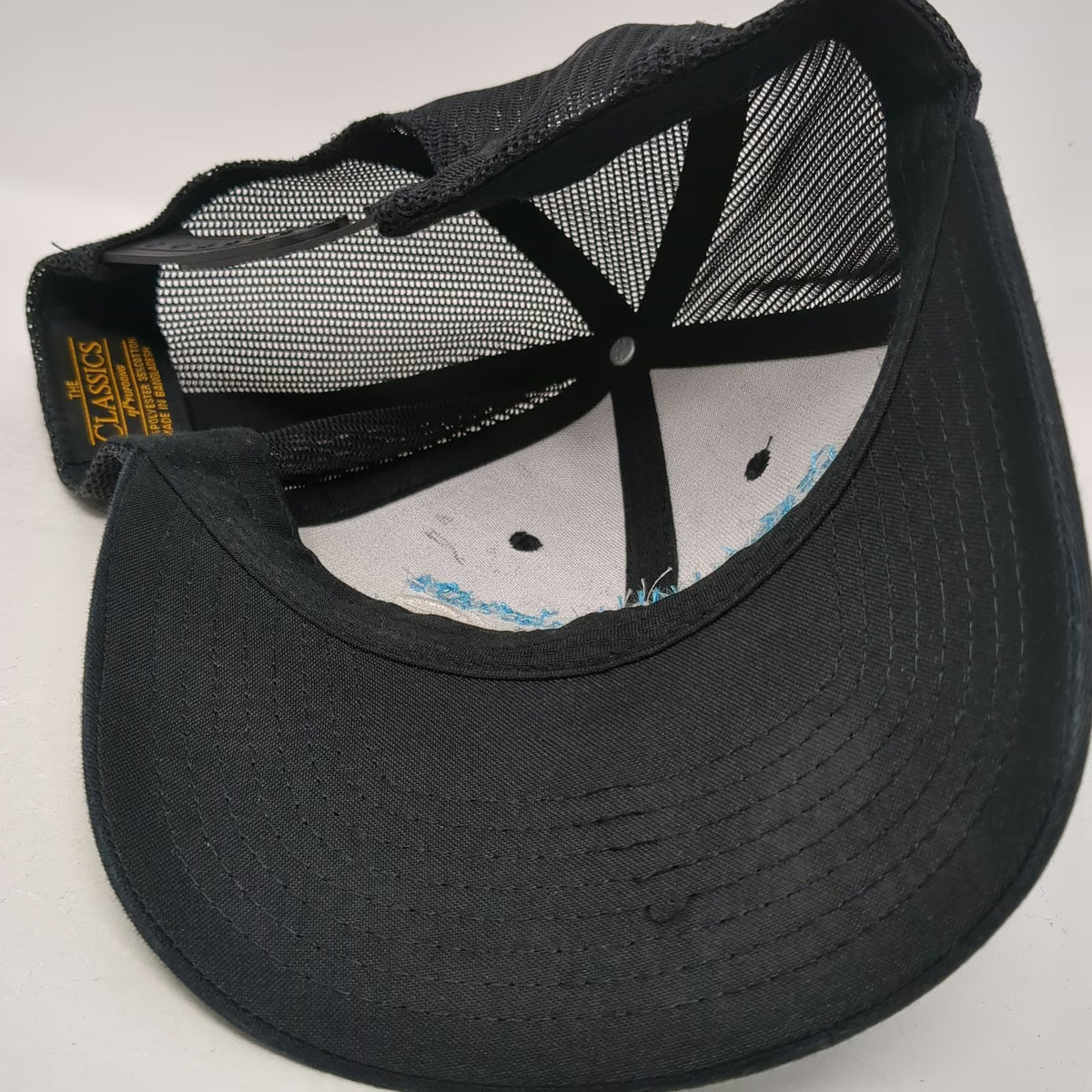 Yupoong Trucker Hat Black One Size Casperson Miniature Rodeo Bulls Snapback Mesh