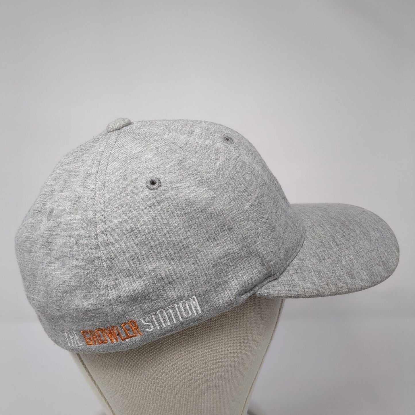GS The Grower Station Fitted Hat Gray L/XL Embroidered 6 Panel Flexfit Yupoong