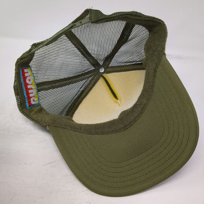 Neighborhood Laguna nbrhd Trucker Hat Green One Size Black Heart Graphic Mesh