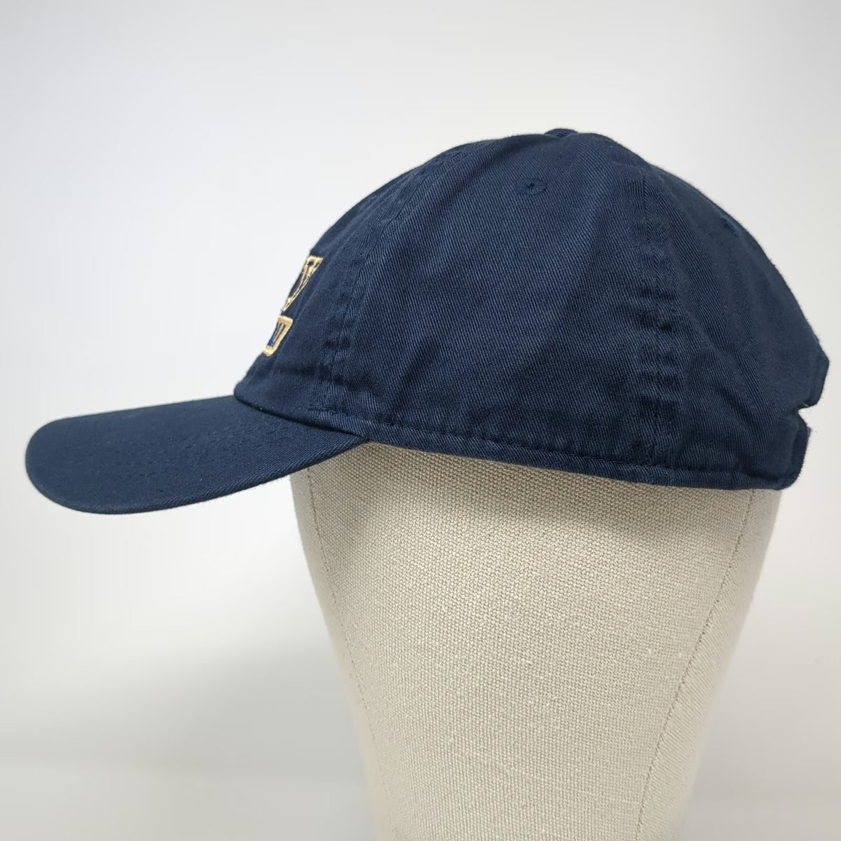 Ahead Baseball Cap Blue One Size Gold USNA Midshipmen Basketball Slideback Hat