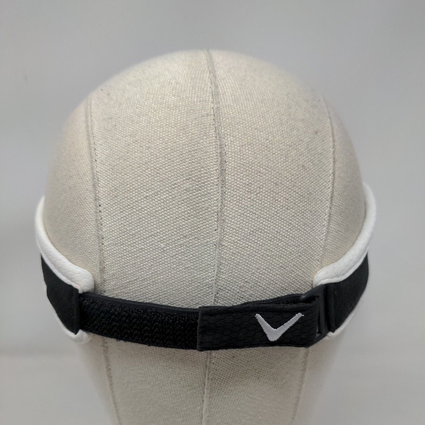 Callaway Strapback Golf Sun Visor Black One Size Adjustable Embroidered