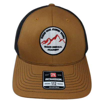 Richardson Trucker Hat Brown One Size Idaho Medical Academy Mesh Snapback
