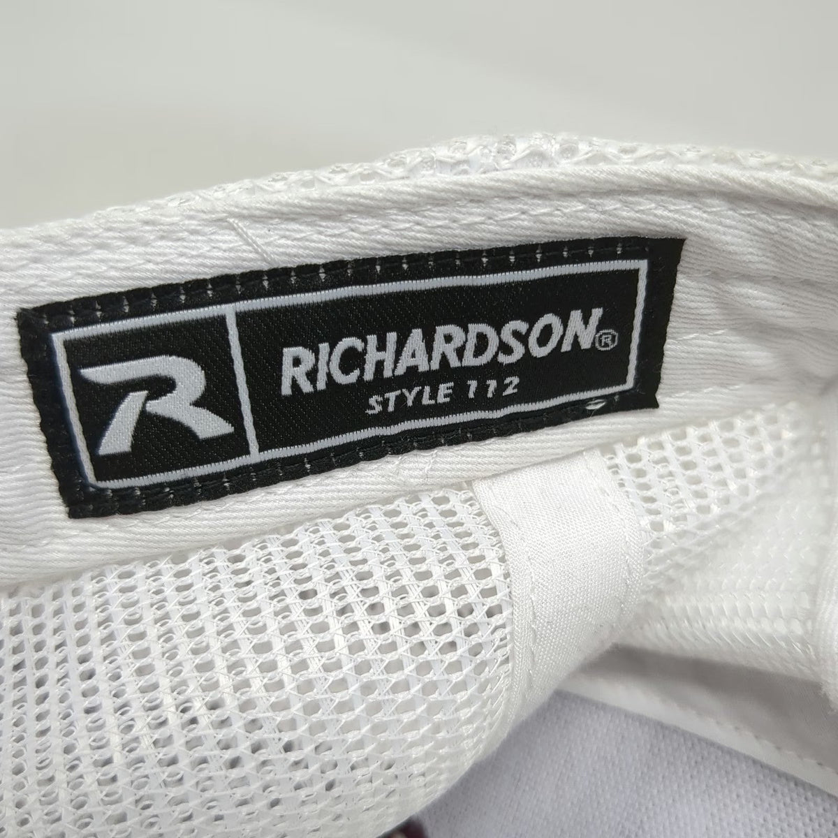 Richardson Red Trucker Hat One Size Burly Meats Patch Snapback Mesh Back 112 Cap