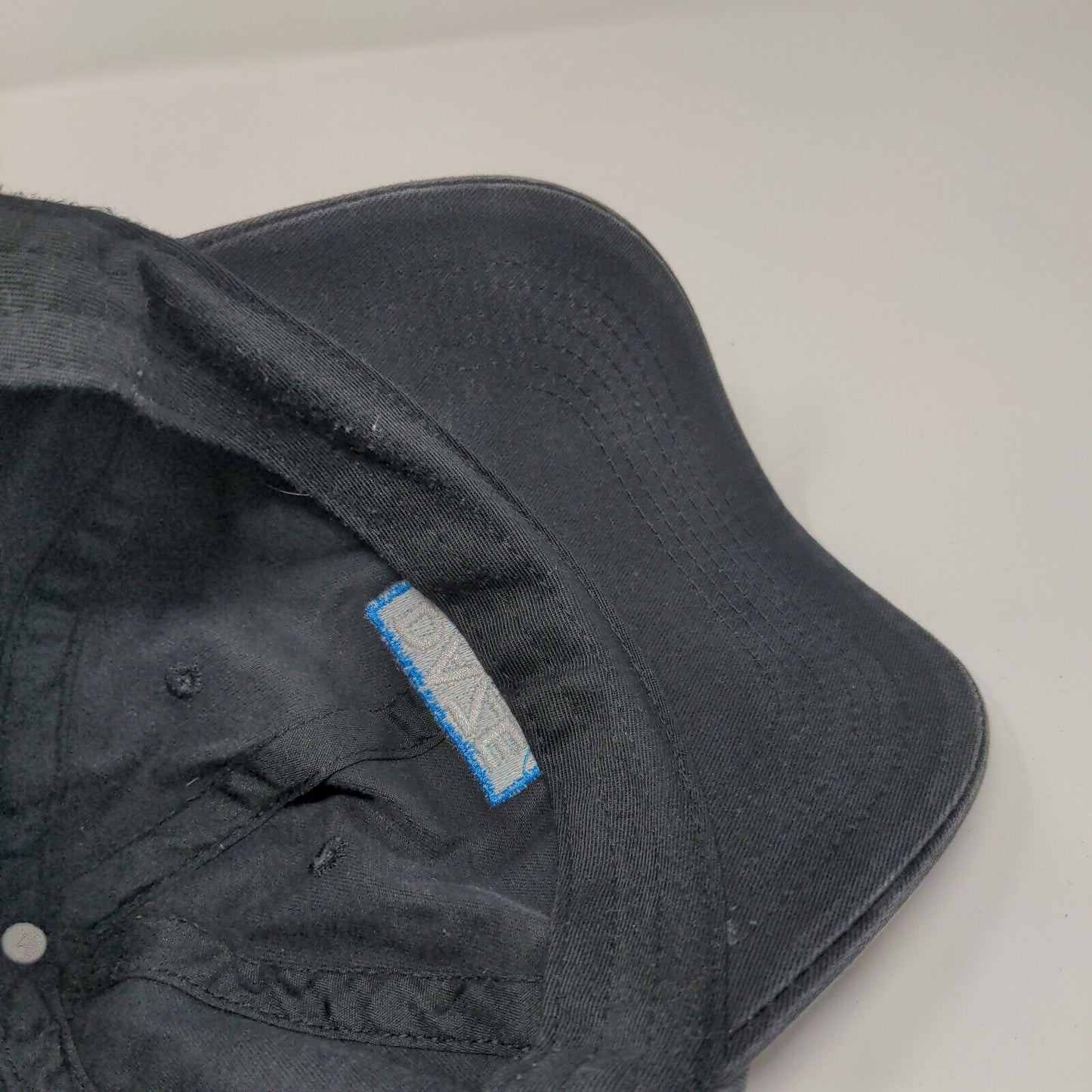Daze Slideback Hat Black One Size Adjustable Embroidered Vent Holes