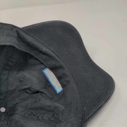 Daze Slideback Hat Black One Size Adjustable Embroidered Vent Holes
