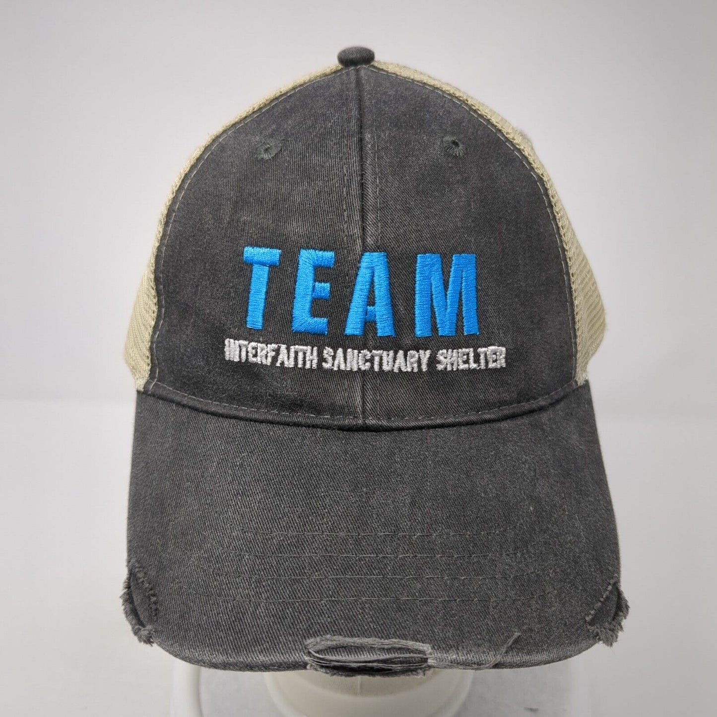 Team Interfaith Sanctuary Shelter Snapback Trucker Hat Gray One Size