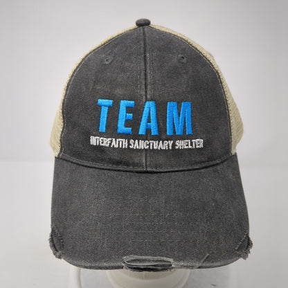 Team Interfaith Sanctuary Shelter Snapback Trucker Hat Gray One Size