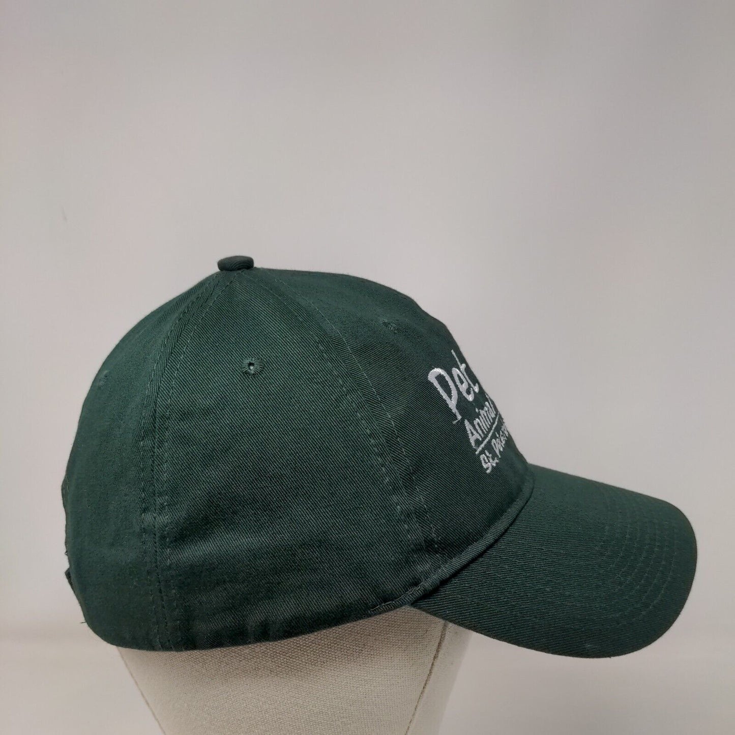 Pet Pal Animal Shelter Strapback Hat Green One Size Embroidered Bayside