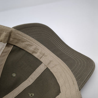 Let's Go Flying Idaho National Guard Snapback Trucker Hat Brown OS Mesh District