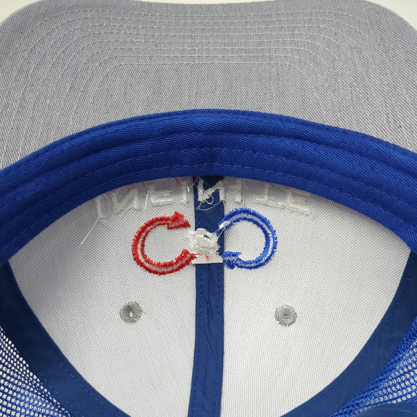 Port Authority Trucker Hat Gray Blue One Size Infinite Mechanical LLC Mesh