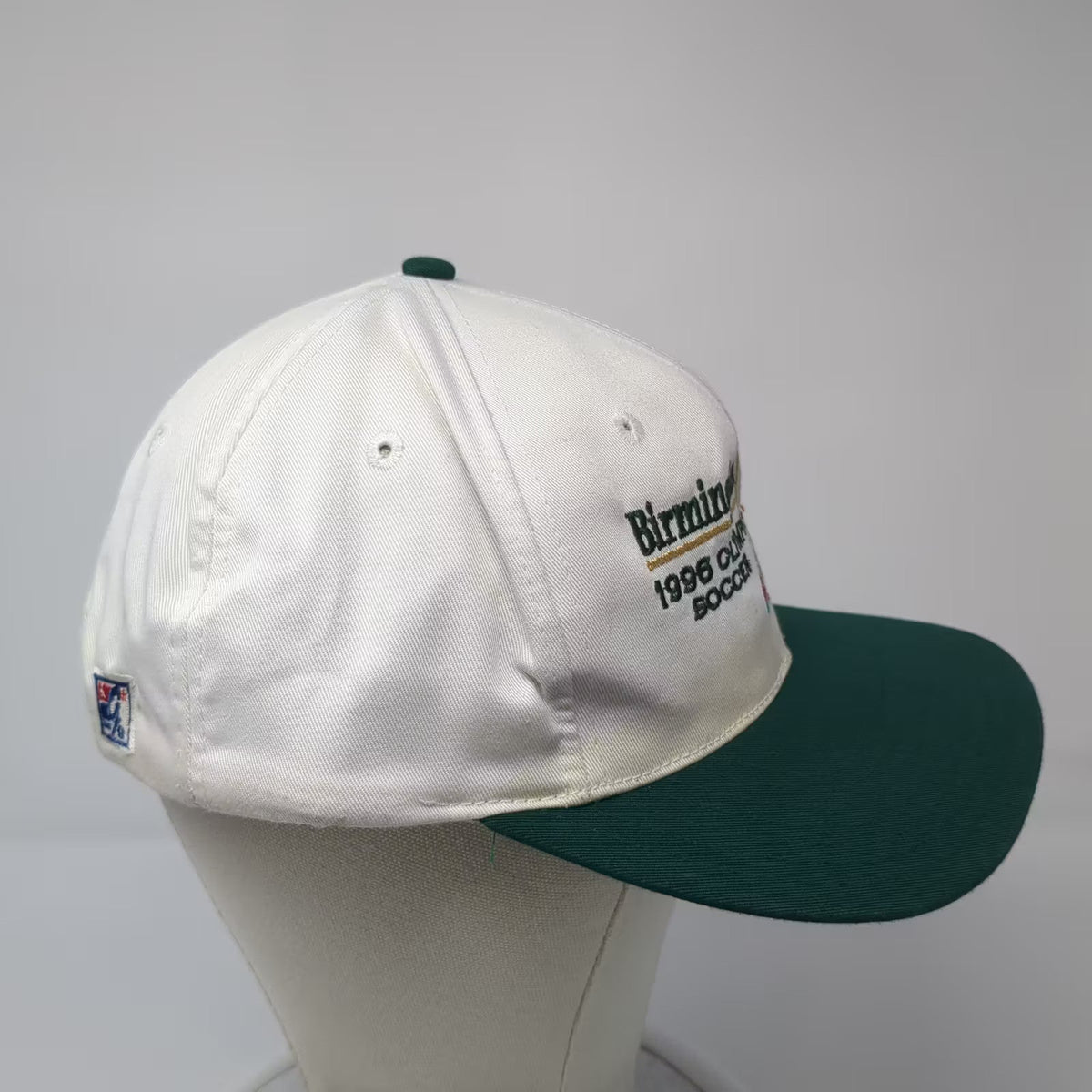 The Game Birmingham 1996 Olympic Soccer Atlanta Hat White Green Snapback OSFA