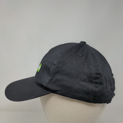 Ezescan Strapback Hat Black One Size Embroidered Adjustable 6 Panel