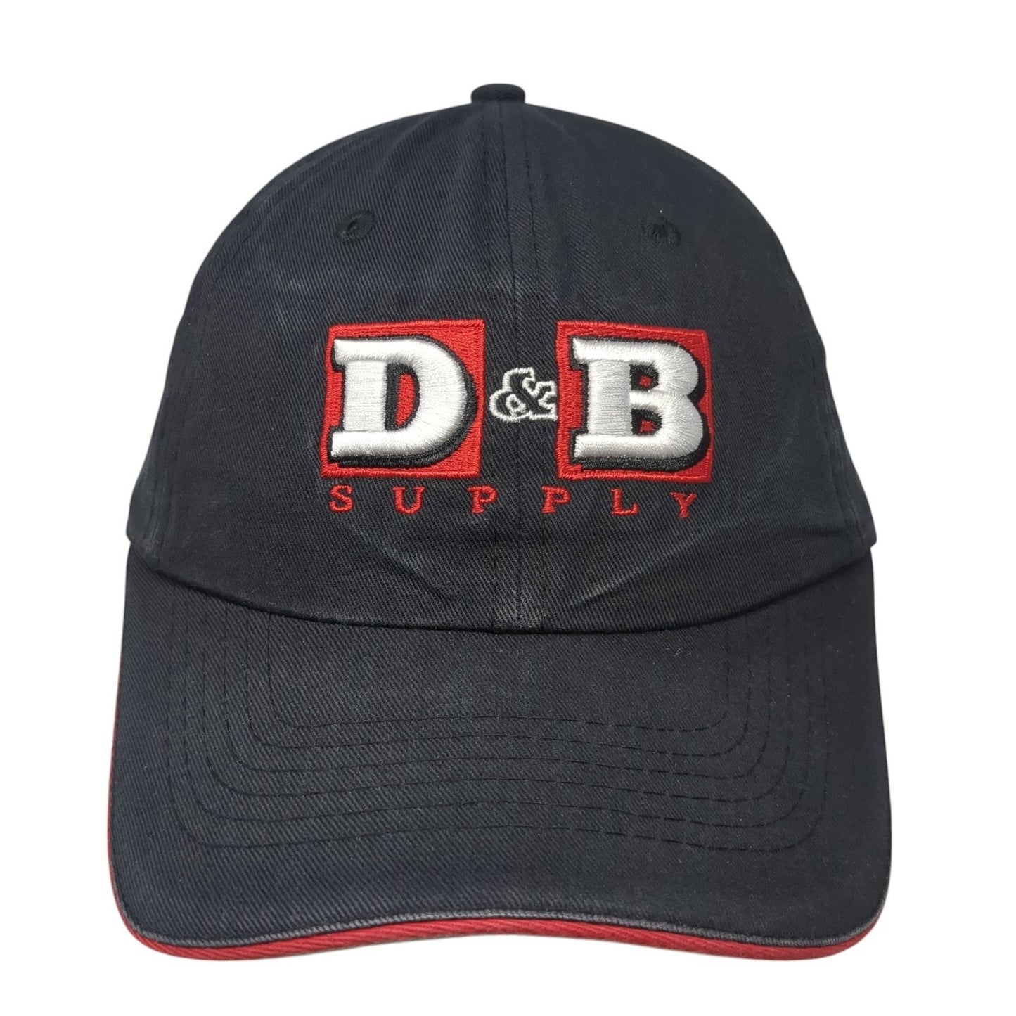 D&B Supply Slideback Hat Black One Size Adjustable Embroidered Buck's Bags