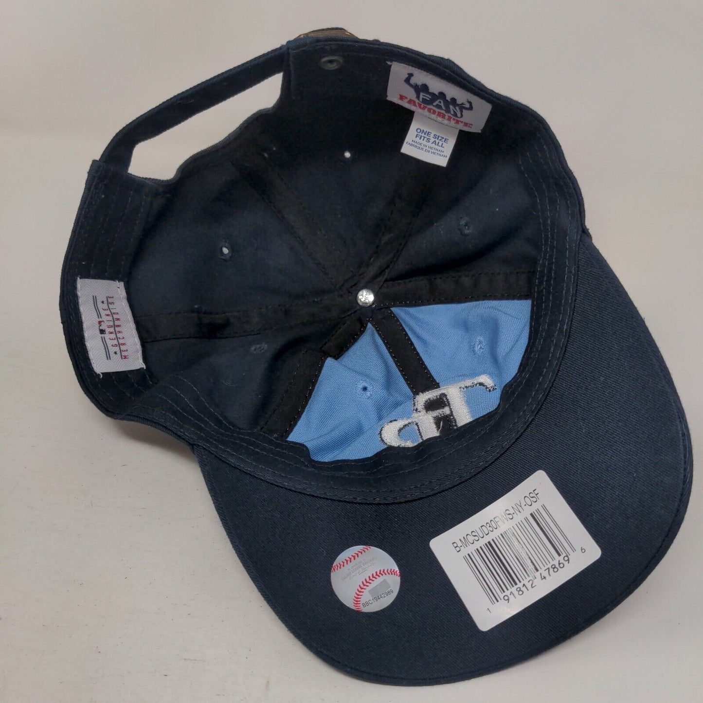 Tampa Bay Rays Slideback Hat Blue OSFA Embroidered Logo MLB Fan Favorite