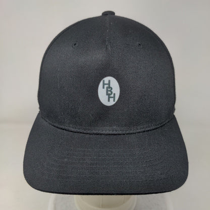 HBH Hollywood Fitted Hat Black Small-Medium Solid Flexfit Yupoong