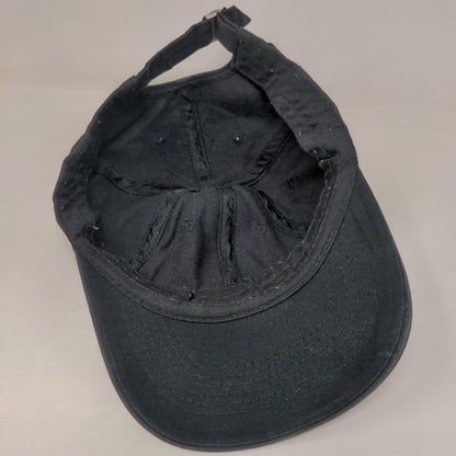 Boy Bye Slideback Hat Black One Size Adjustable Embroidered 6 Panel