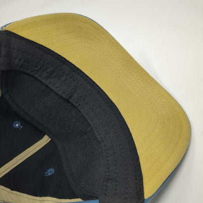Pabst Blue Ribbon 5 Panel Hat One Size Snapback Rope White Beer Logo Gold Brim