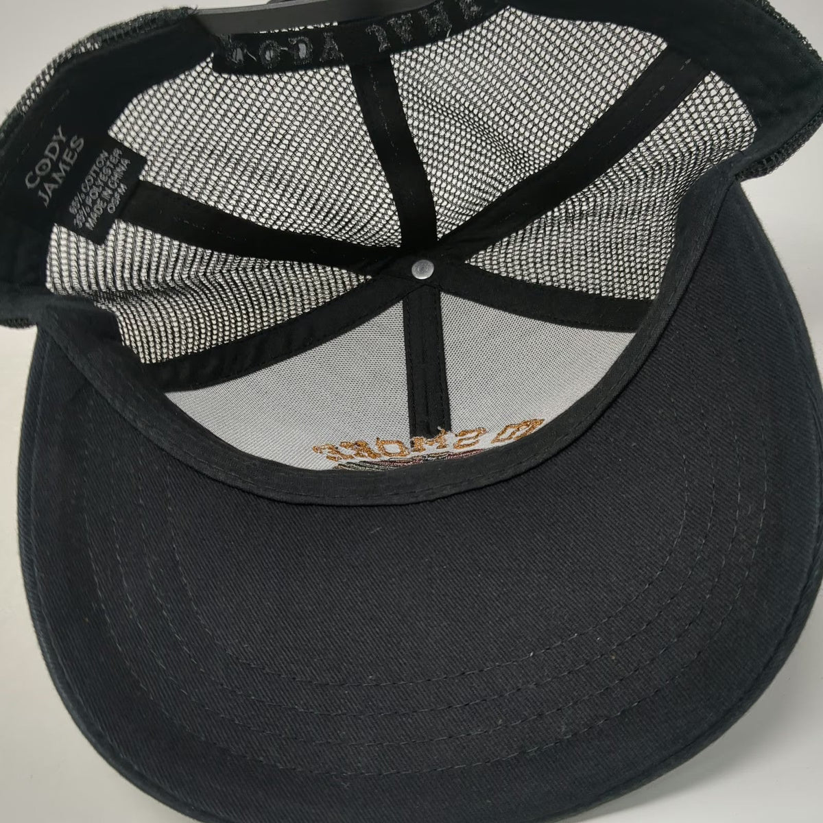 Cody James Trucker Hat Black One Size Snapback Mesh BBQ I'd Smoke That Animals
