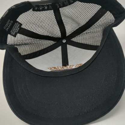 Cody James Trucker Hat Black One Size Snapback Mesh BBQ I'd Smoke That Animals