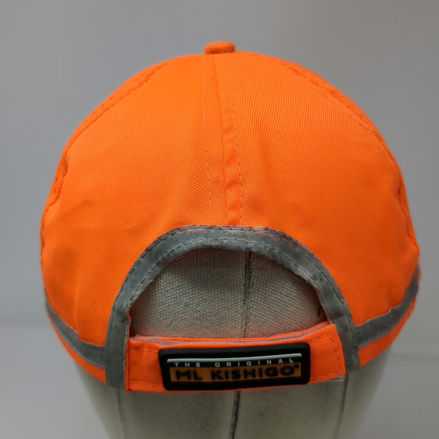 ML Kishigo Orange Baseball Cap One Size Reflective Tape Mesh Safety High Vis Hat