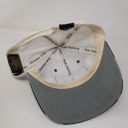 Huk Fishing Snapback Mesh Back Trucker Hat Camouflage OSFM Yupoong