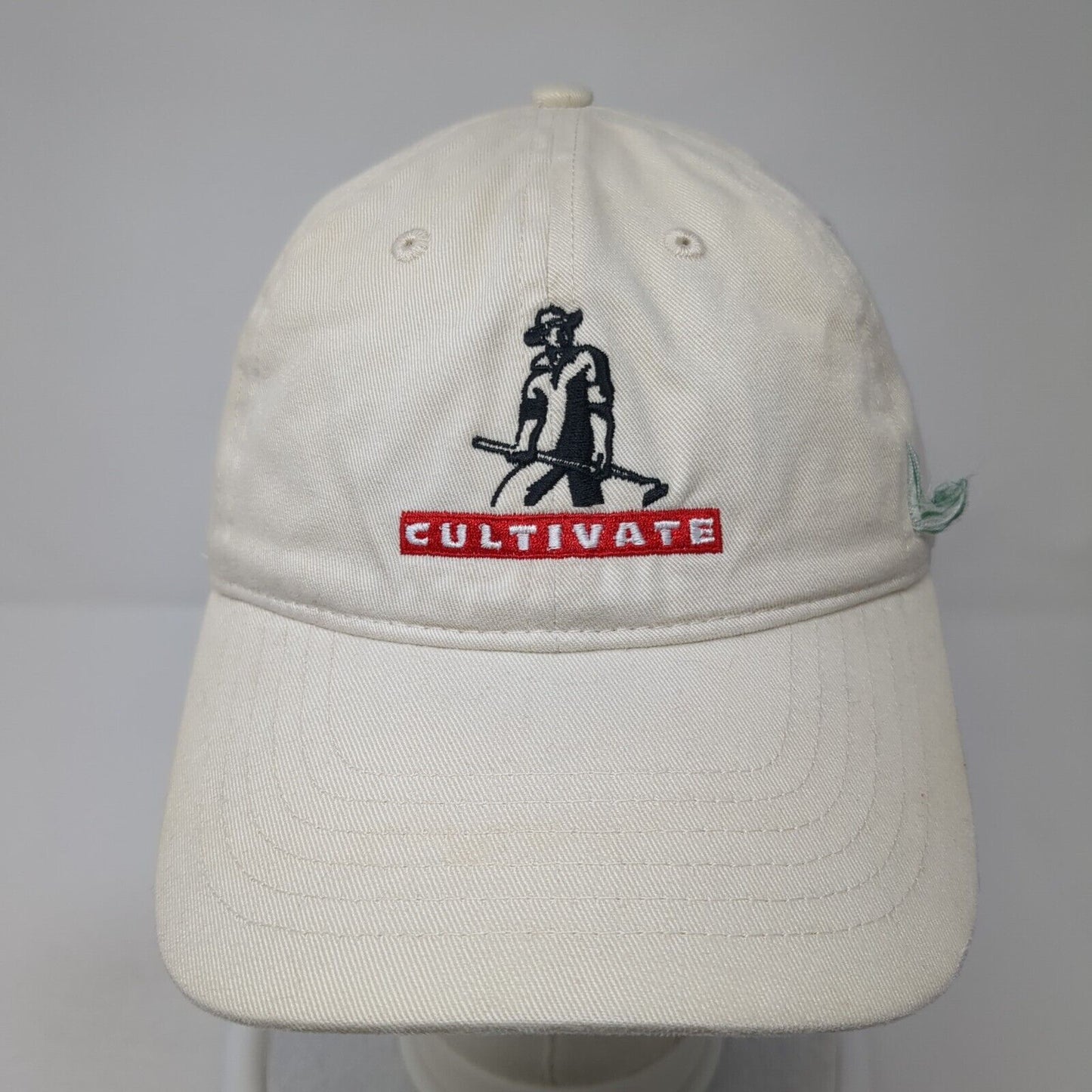 Cultivate Est. 1998 Strapback Hat Tan One Size Adjustable Embroidered Organic
