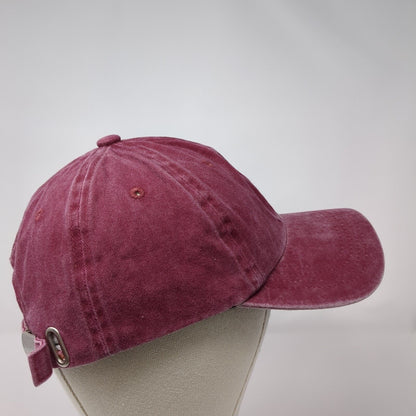 Unbranded Slideback Hat Red One Size Adjustable 6 Panel Blank Outdoor