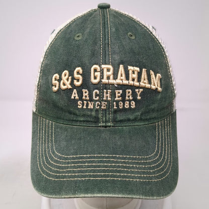 Legacy S&S Graham Archery Since 1989 Trucker Hat Green OSFM Mesh Back Snapback