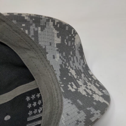 USA Flag Embroidered Snapback Trucker Hat Camouflage OS Patriotic Mesh Back