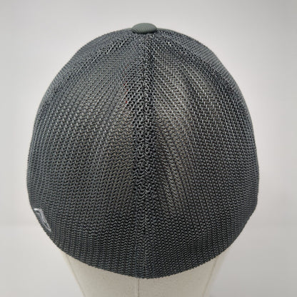 N Boise Fitted Mesh Back Trucker Hat Gray 6 7/8-7 3/8 Pacific Headwear
