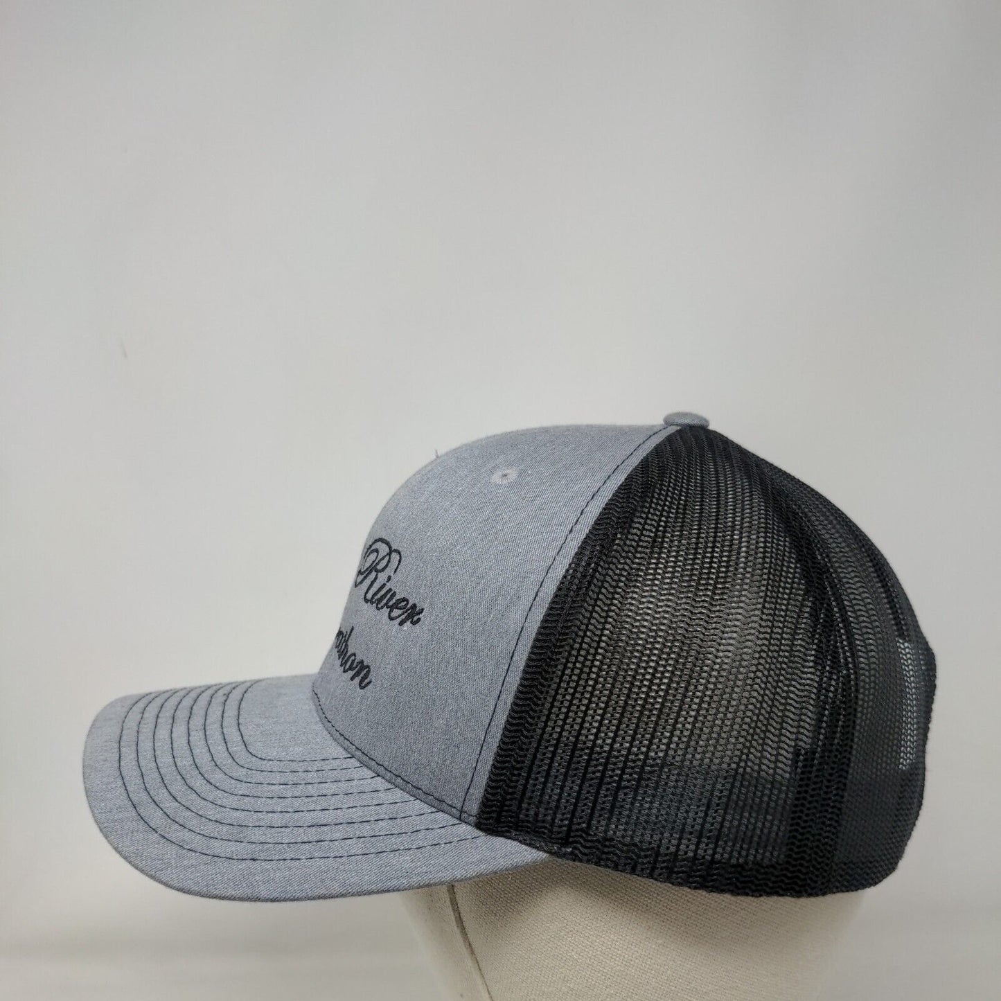 Boise River Marathon Snapback Trucker Hat Gray OS Adjustable Mesh Richardson