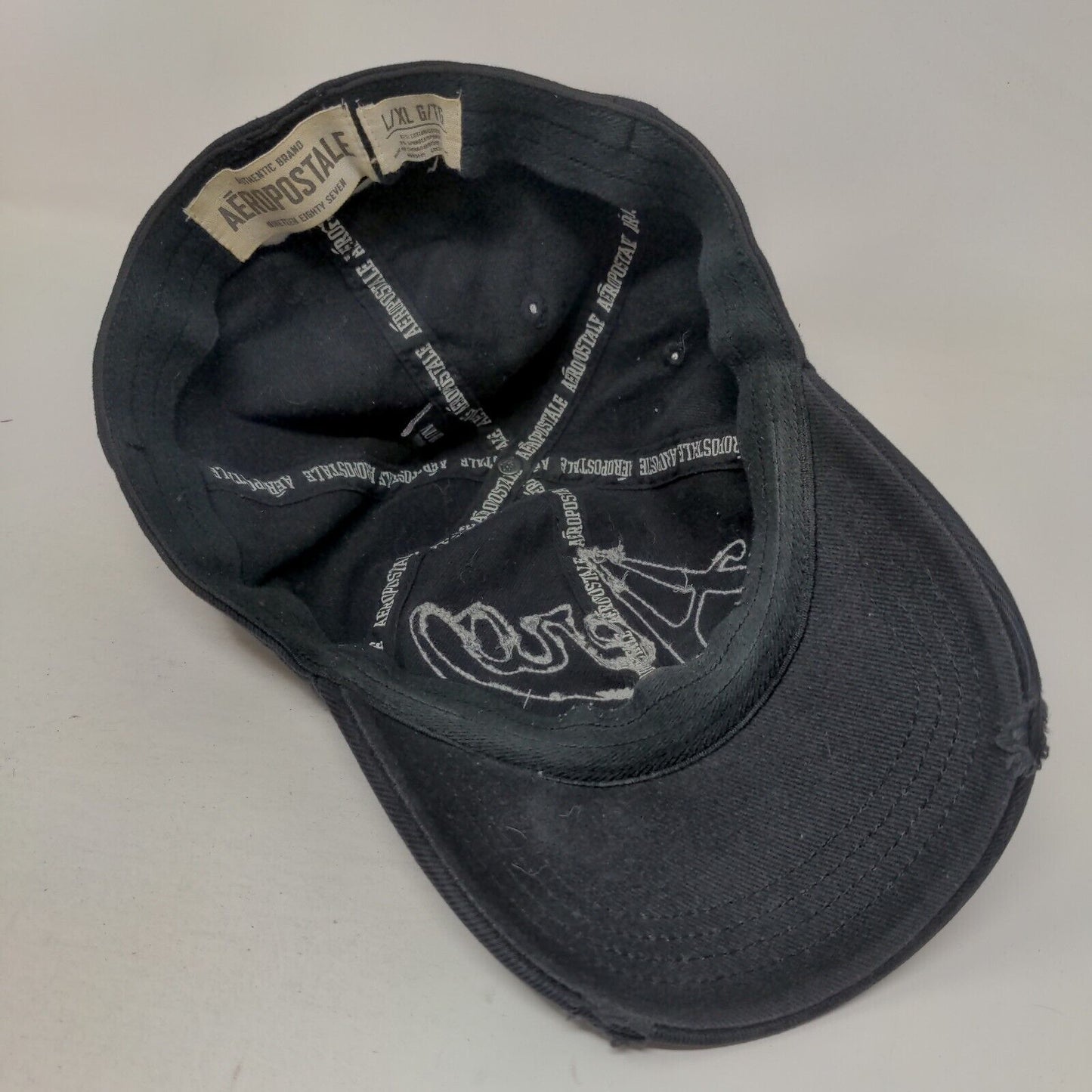 Aero New York City Athletic Division Fitted Hat Black L/XL Embroidered 6 Panel