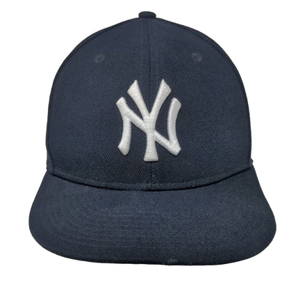 New Era Men's Snapback Hat Blue OSFM Embroidered New York Yankees 9Fifty Logo