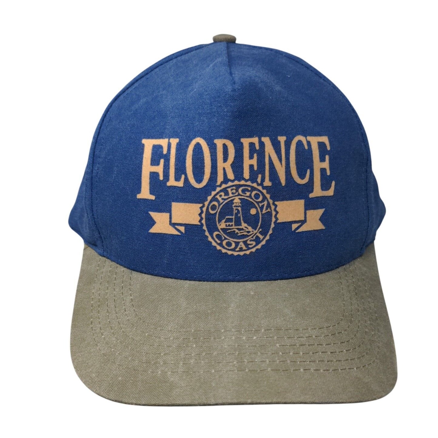 Florence Oregon Coast Slideback Hat Multicolor OSFA Adjustable Vented Holes Katl