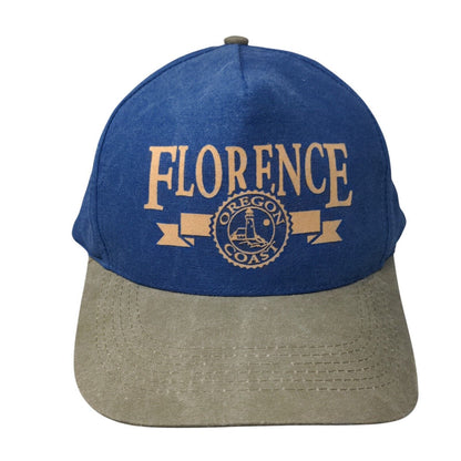 Florence Oregon Coast Slideback Hat Multicolor OSFA Adjustable Vented Holes Katl