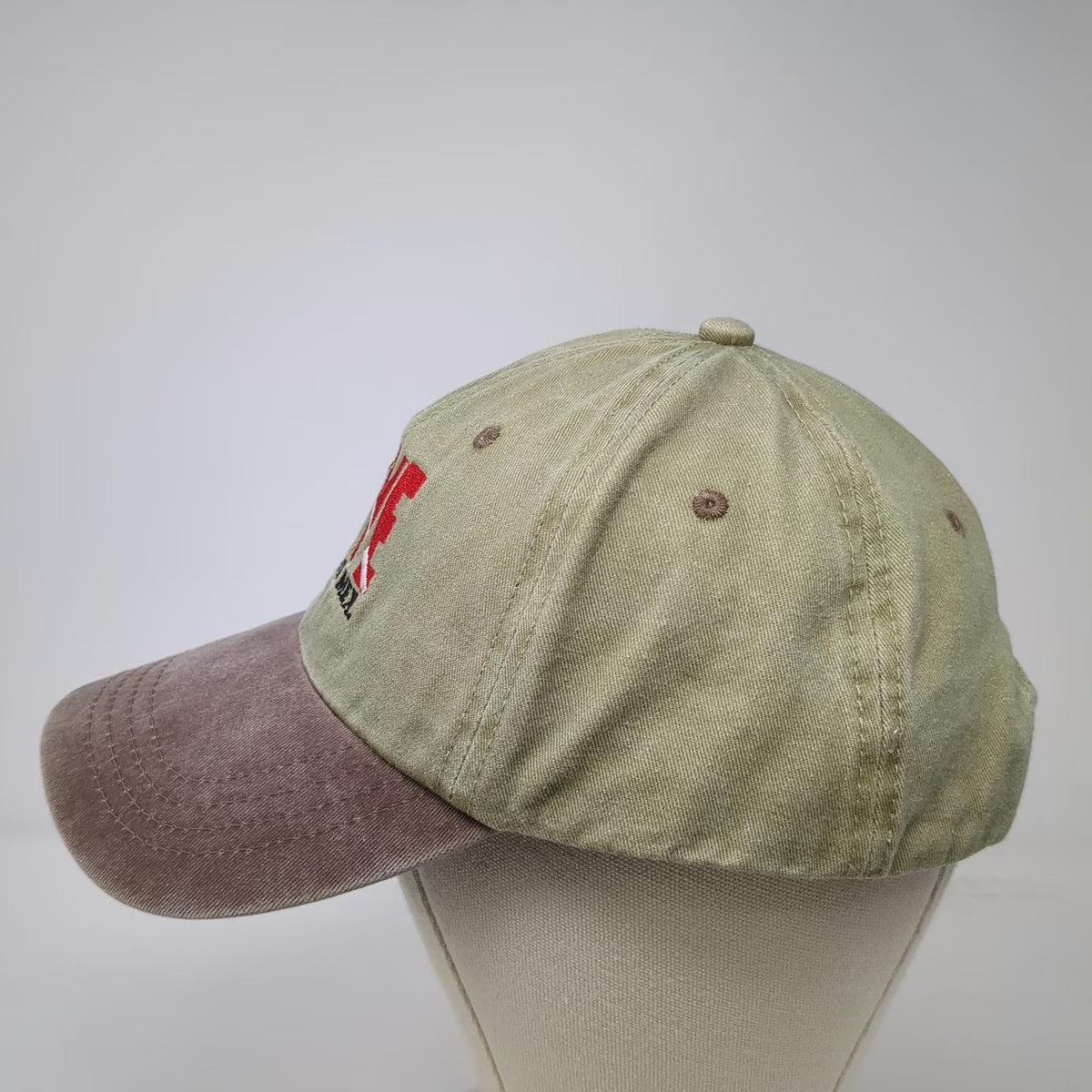 Cozumel Mexico Scuba Dive Green Brown Baseball Cap Hat One Size Embroidered