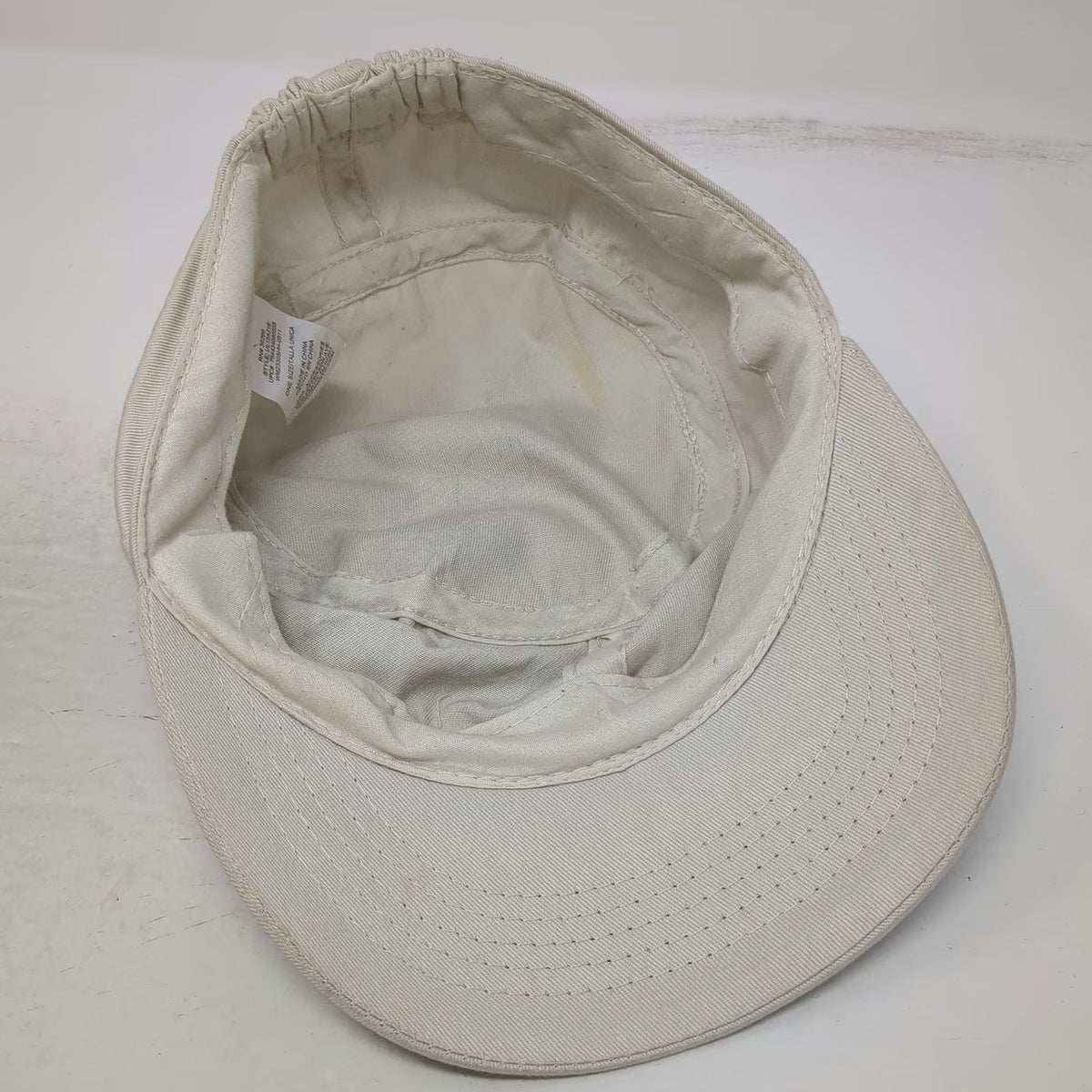 ABG Accessories Army Cap Beige One Size Butterfly Graphic Foil Elastic Back Hat