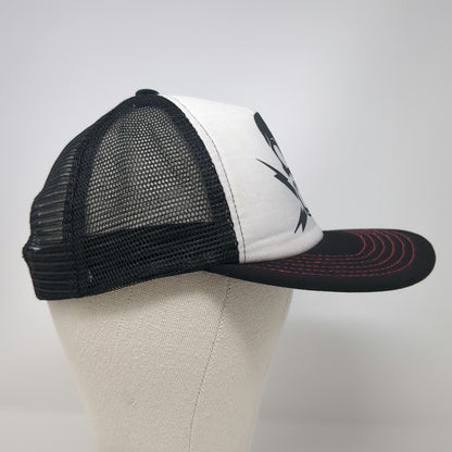 Fatal Trucker Hat Black One Size Skull Pink Bow Lightning Bolts Snapback