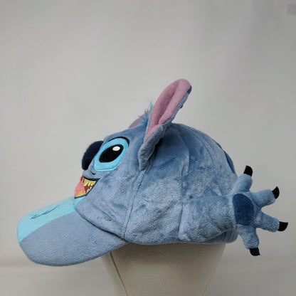 Stitch Ears Adult Strapback Hat Blue 57-61cm Adjustable Plush Costume Disney