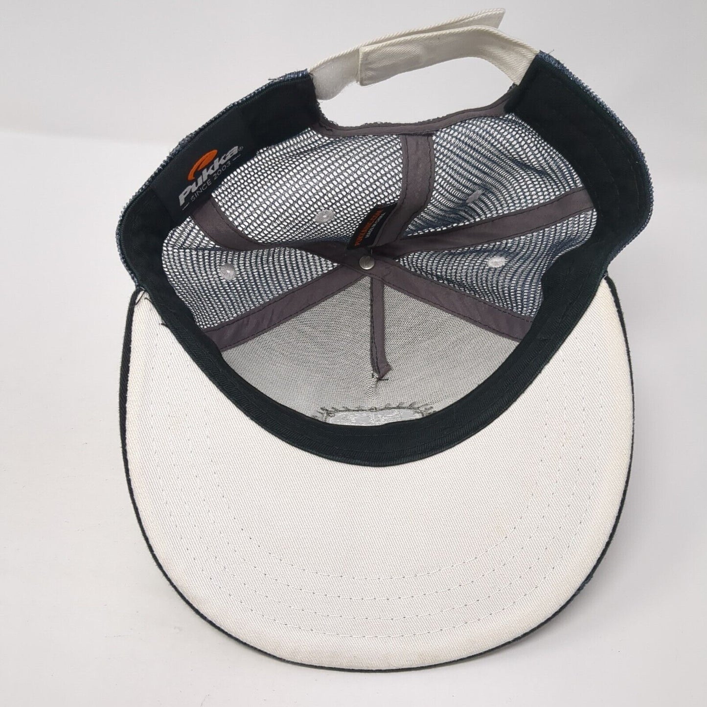 Tamarack Bike Park Strapback Trucker Hat Black OS Adjustable Mesh Back Pukka